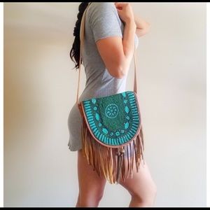 🔥EARTHBOUND BEADED FRINGE BAG🔥